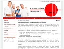 Tablet Screenshot of kreisseniorenrat-tuebingen.de